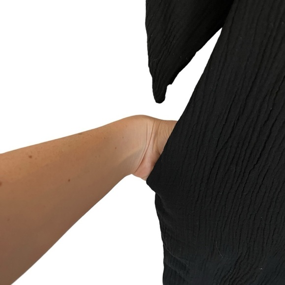 NOM Alma Maternity Nursing Friendly Slub Cotton Jumpsuit - Picture 8 of 13